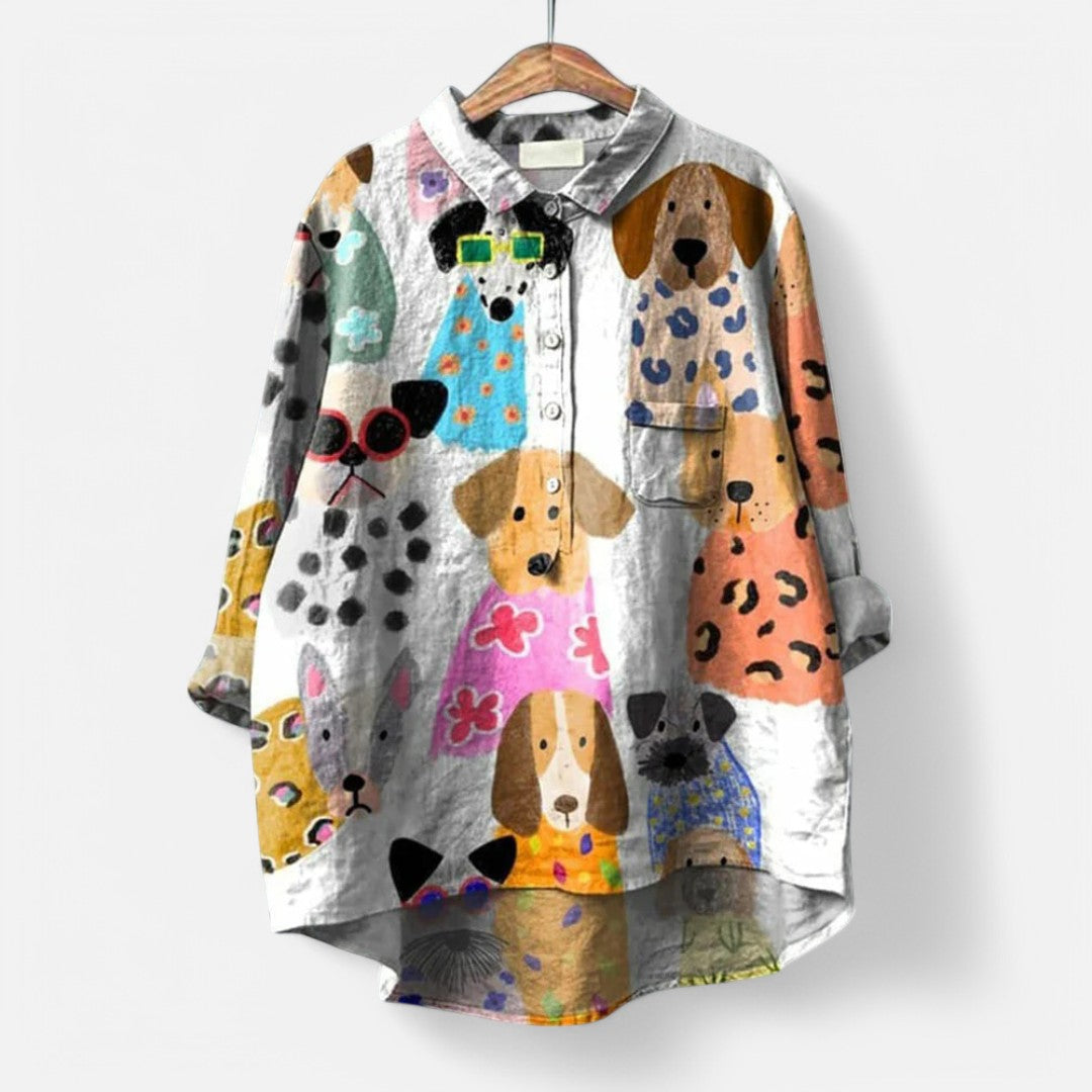 Vive™ | Blouse tendance et moderne avec des impressions artistiques