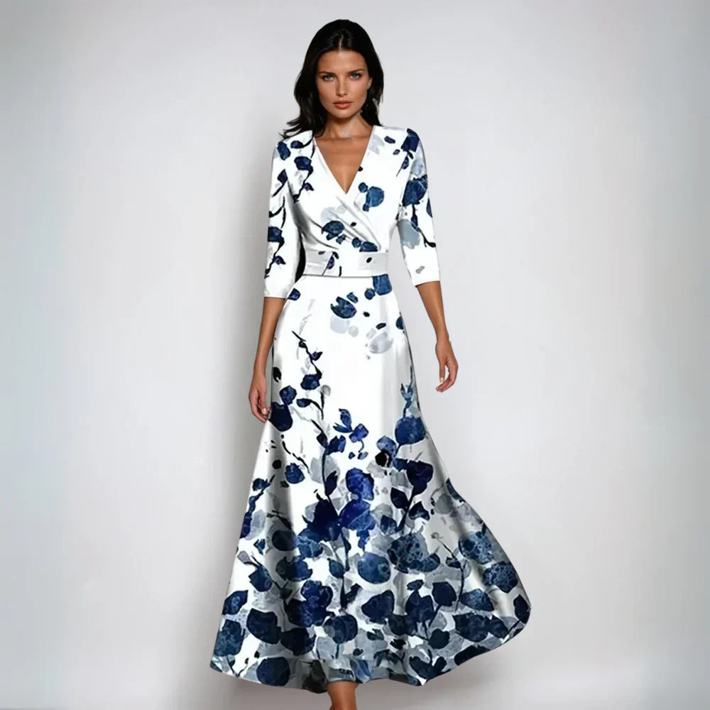 Emily™ | Robe portefeuille fleurie élégante