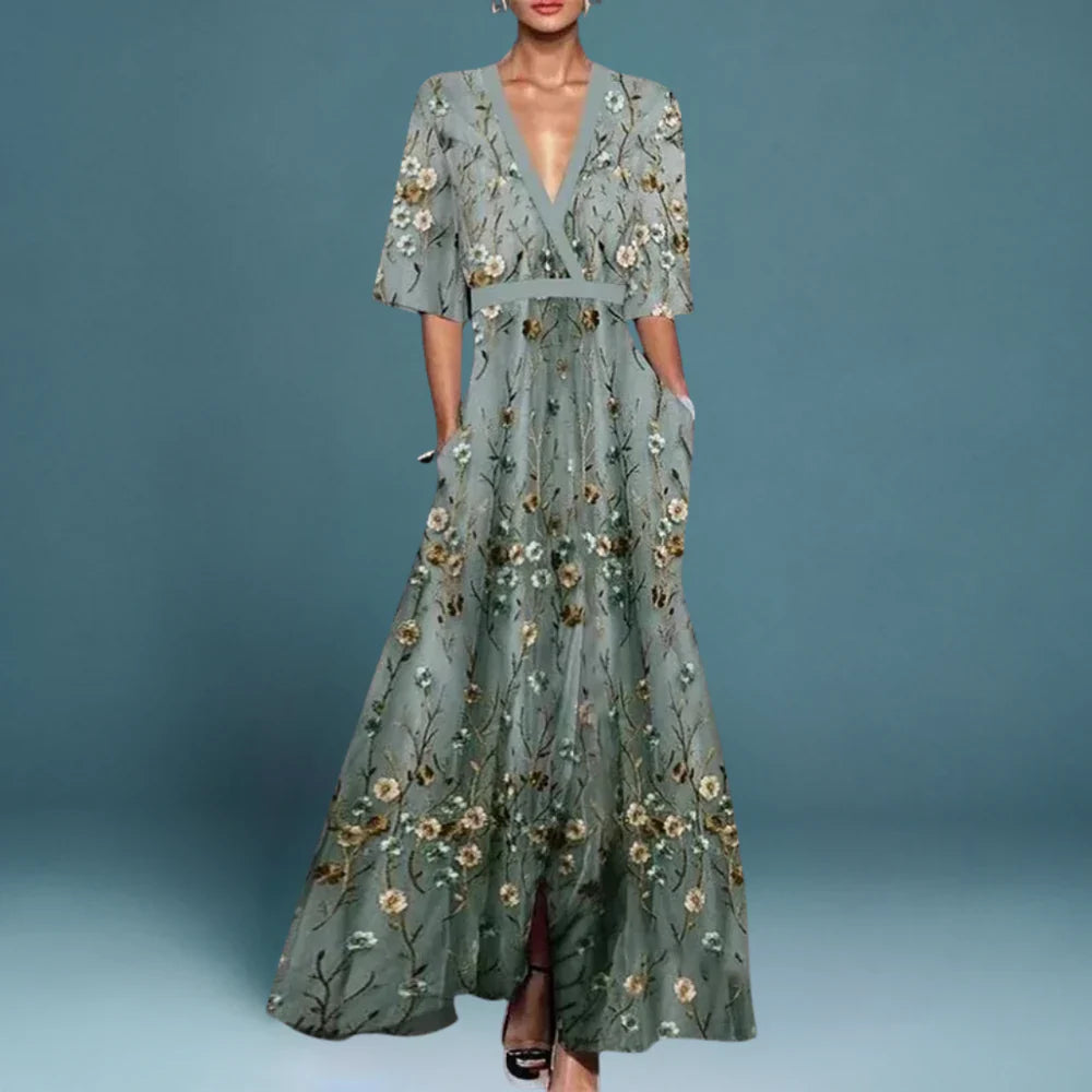 Aurélie™ | Robe Élégante à Manches Courtes