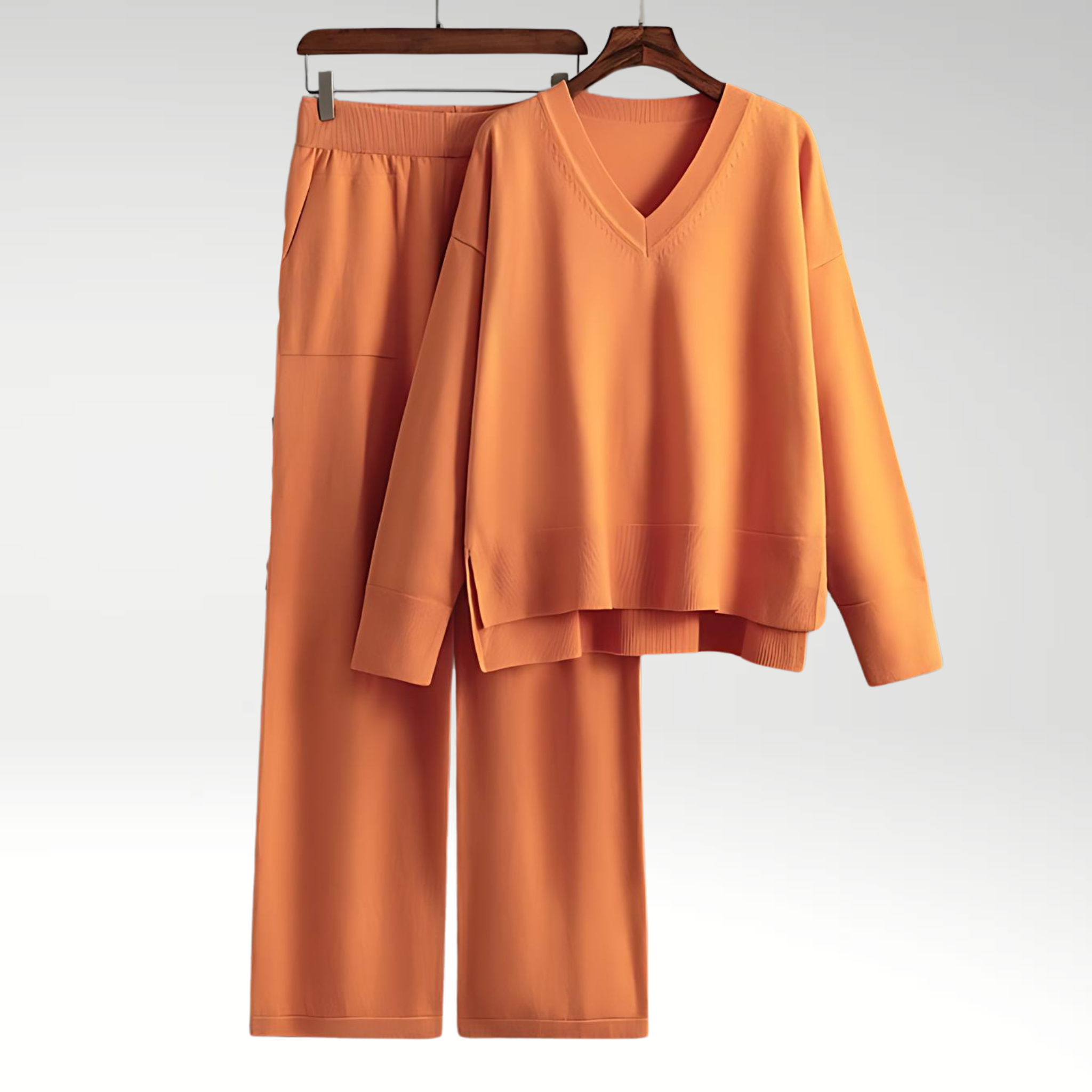 Vive Couture | Ensemble deux pièces à col en V de luxe