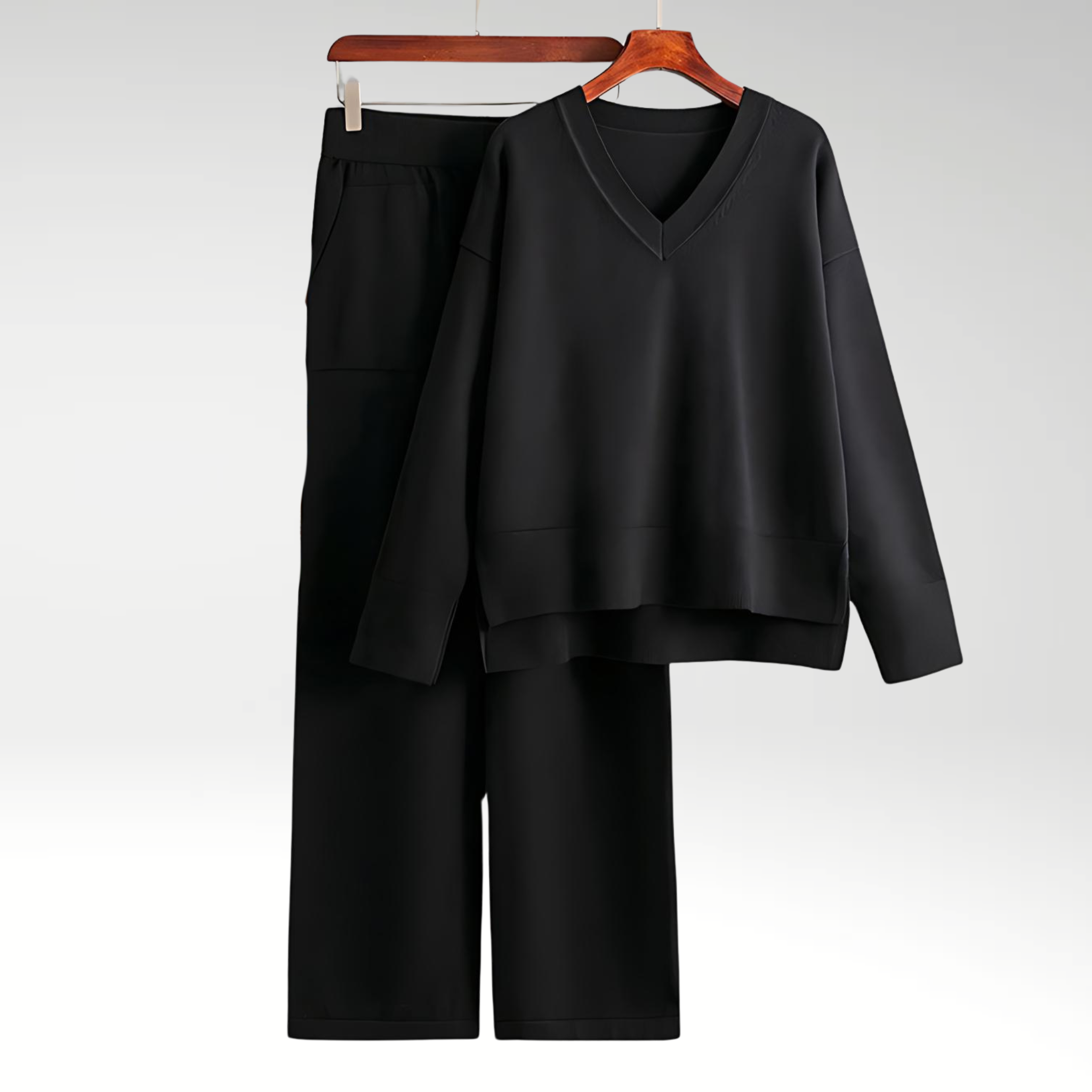 Vive Couture | Ensemble deux pièces à col en V de luxe