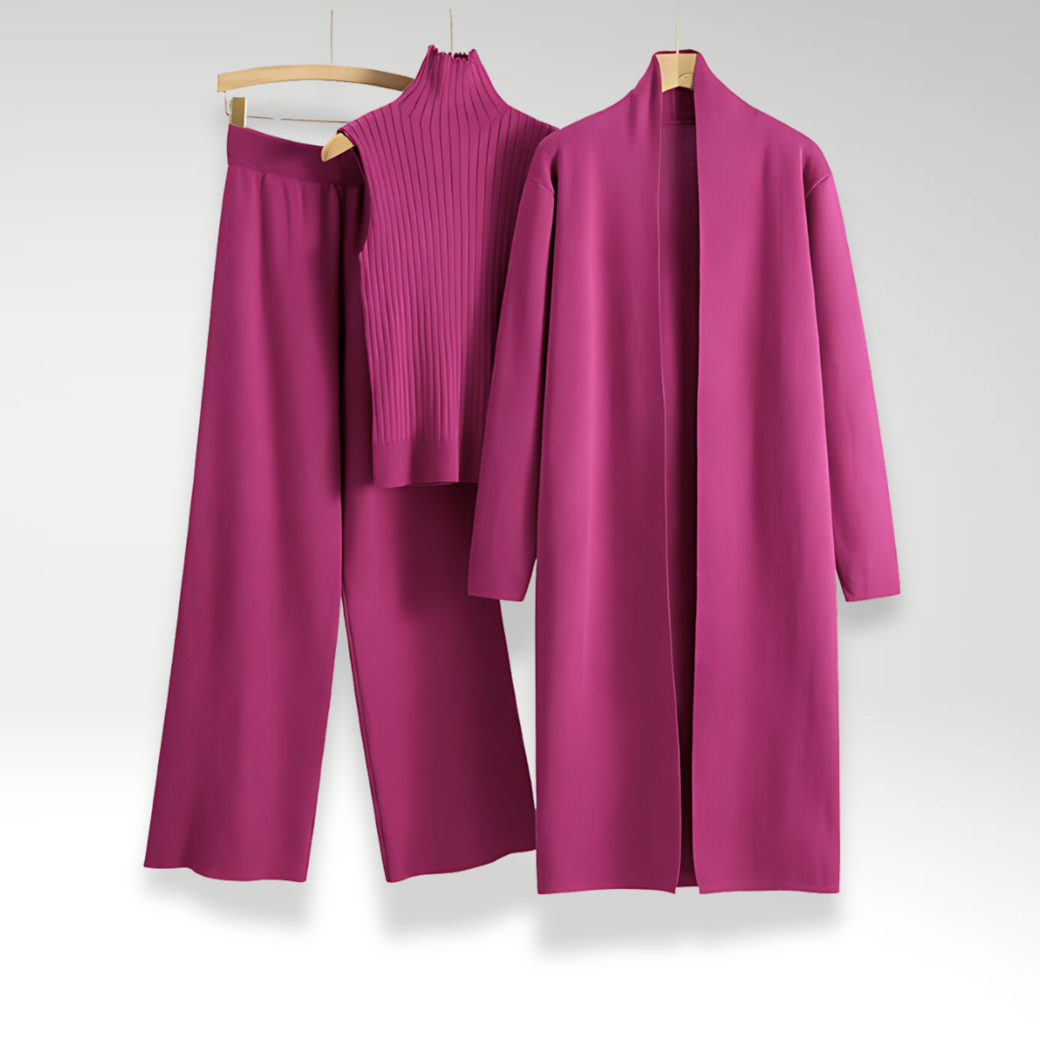 Vive Couture | Ensemble trois pièces en maille Luxe