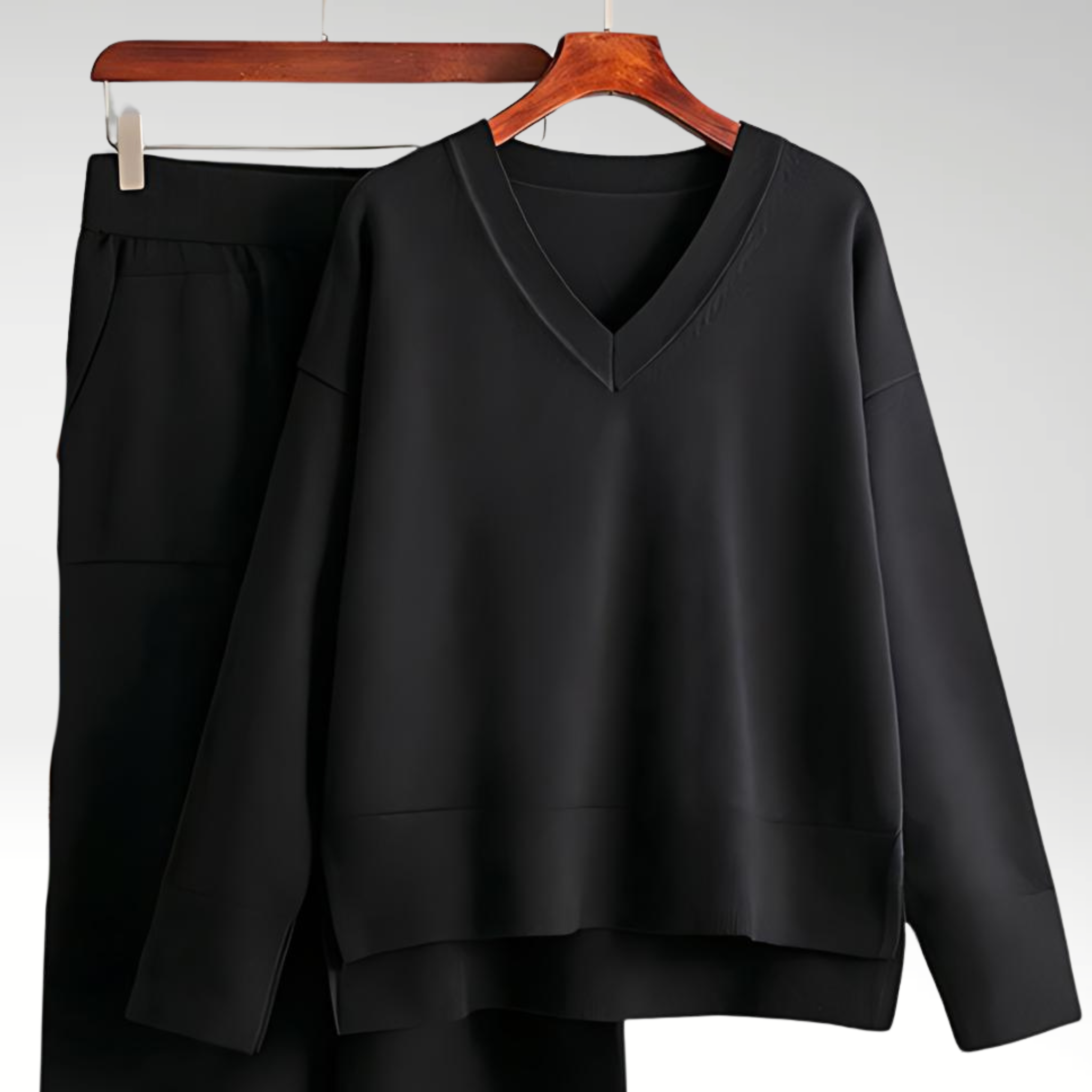 Vive Couture | Ensemble deux pièces à col en V de luxe