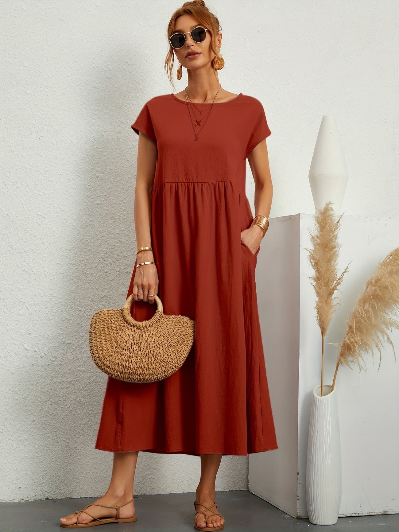 Greta™ | Robe élégante en lin