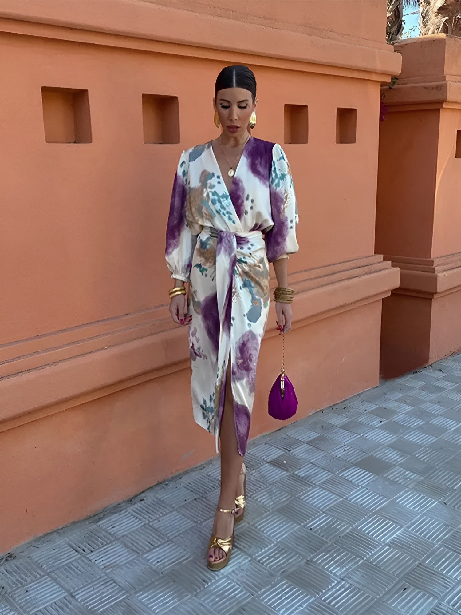 Céline™ | Robe Élégante avec Décolleté en V