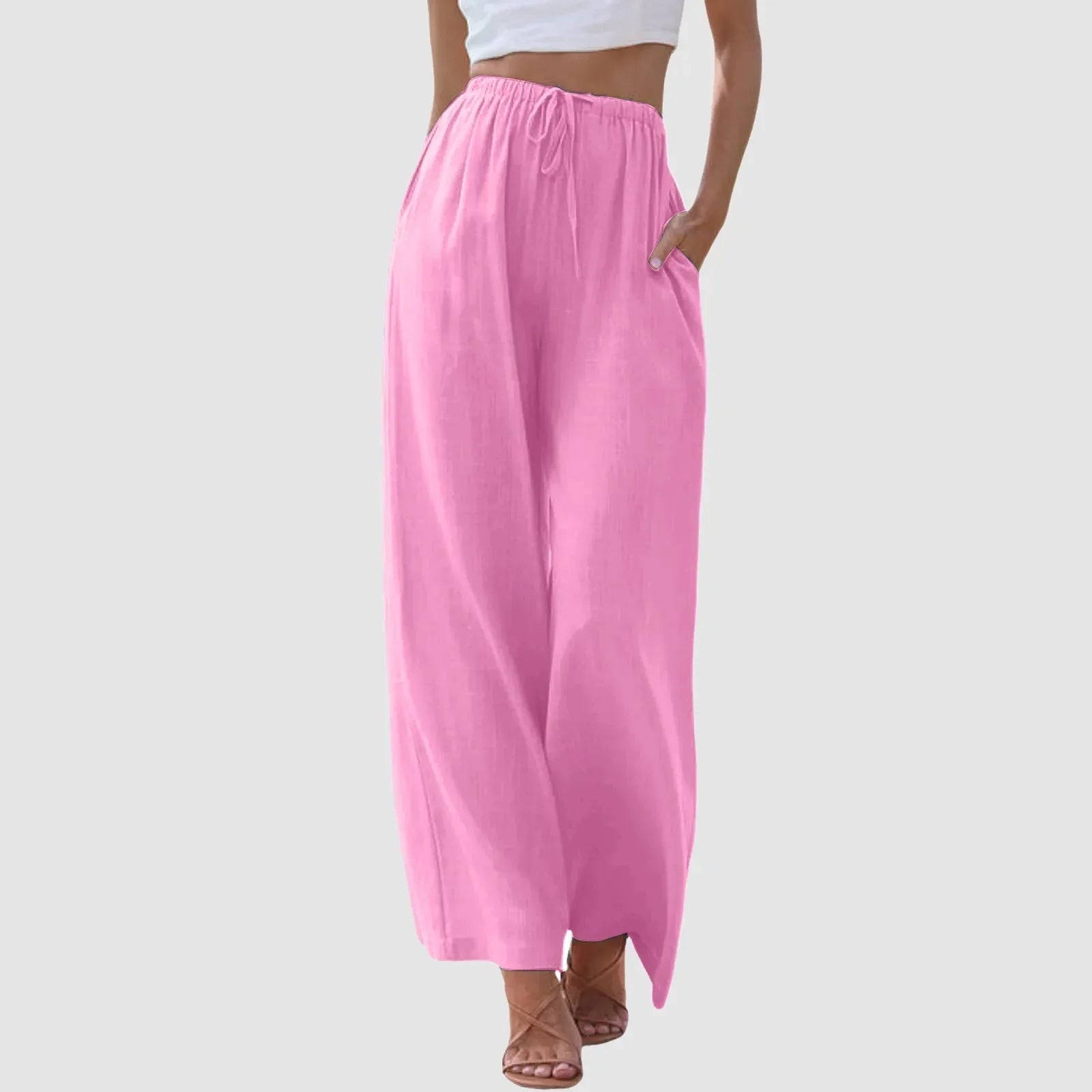 Vive Couture | Pantalon taille haute à jambes larges