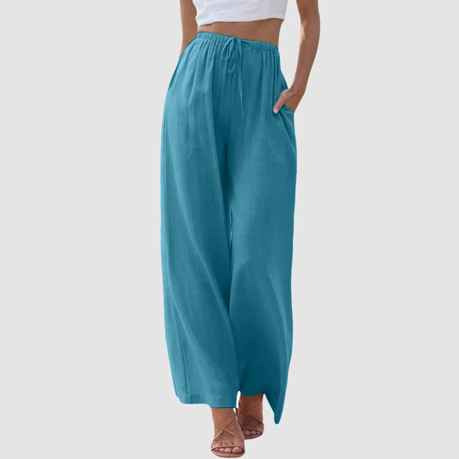 Vive Couture | Pantalon taille haute à jambes larges