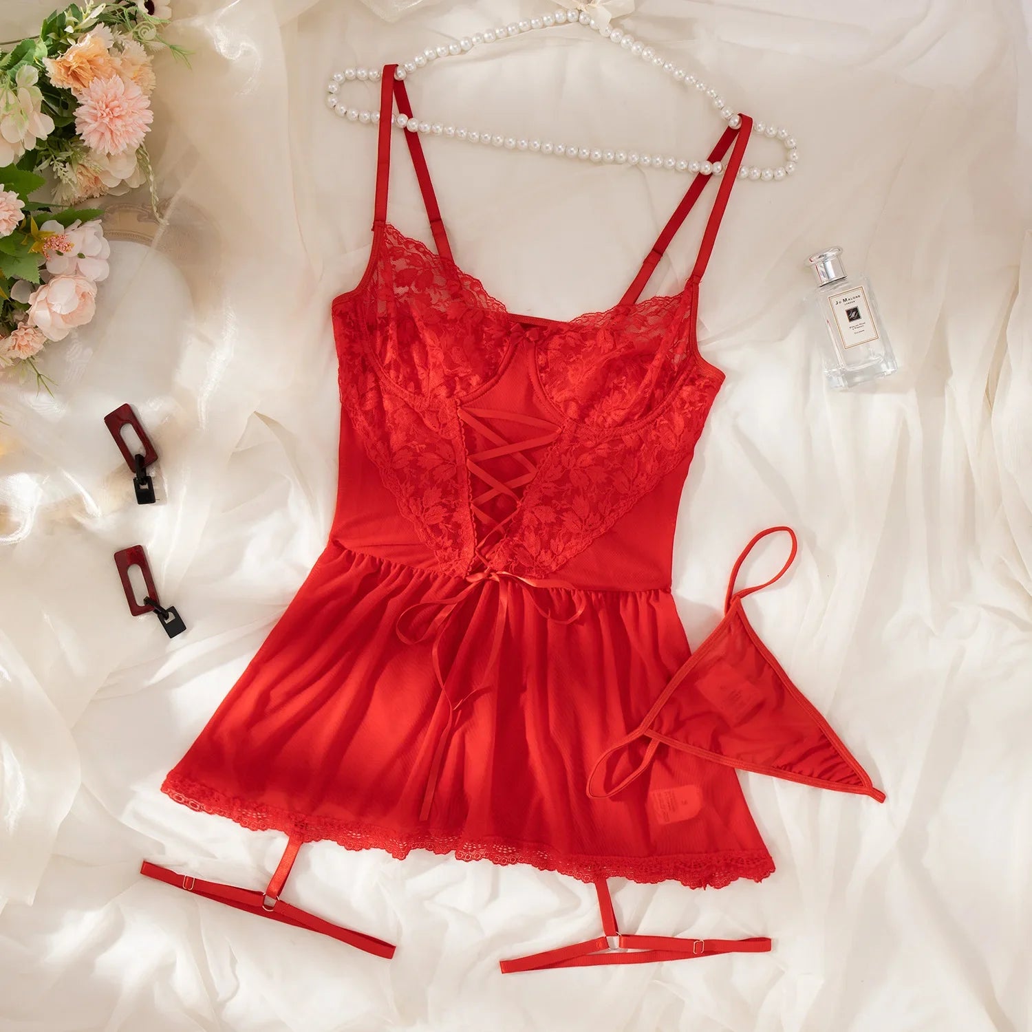 Nova™ | Chemise de nuit élégante à motif floral