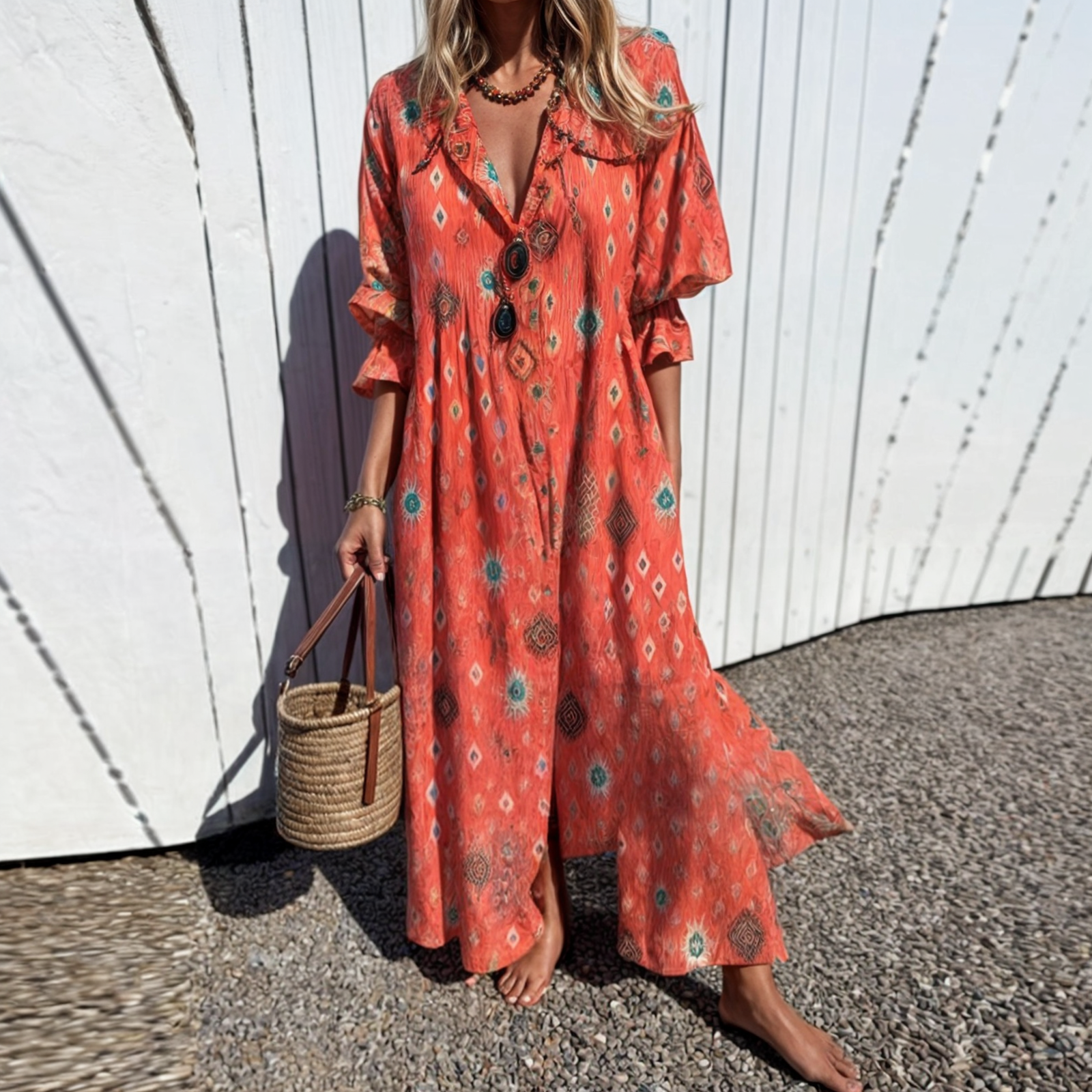 Odessa™ | Robe Chemise à Fleurs Vivantes