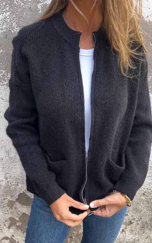 JACQUELINE - CARDIGAN ZIPPÉ