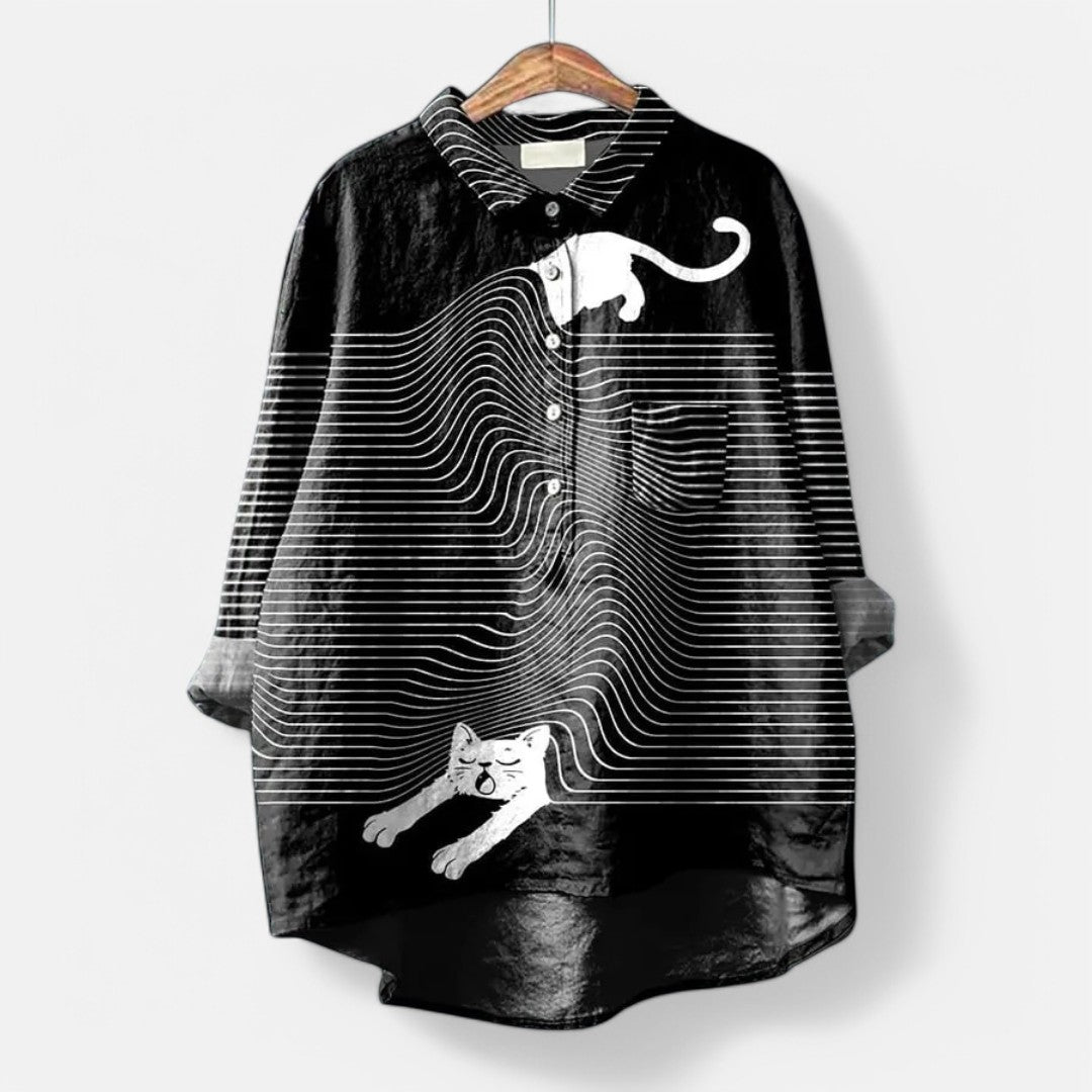Vive™ | Blouse tendance et moderne avec des impressions artistiques