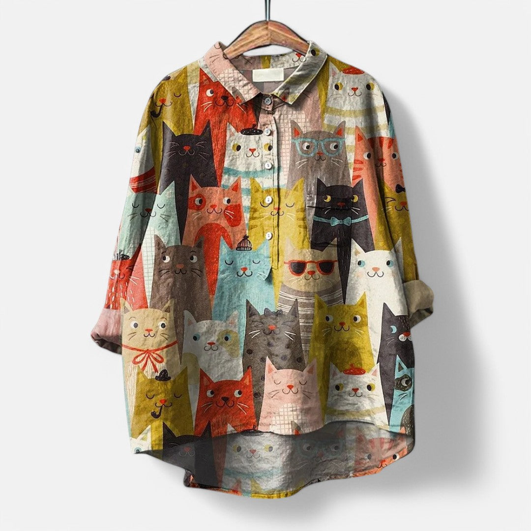 Vive™ | Blouse tendance et moderne avec des impressions artistiques