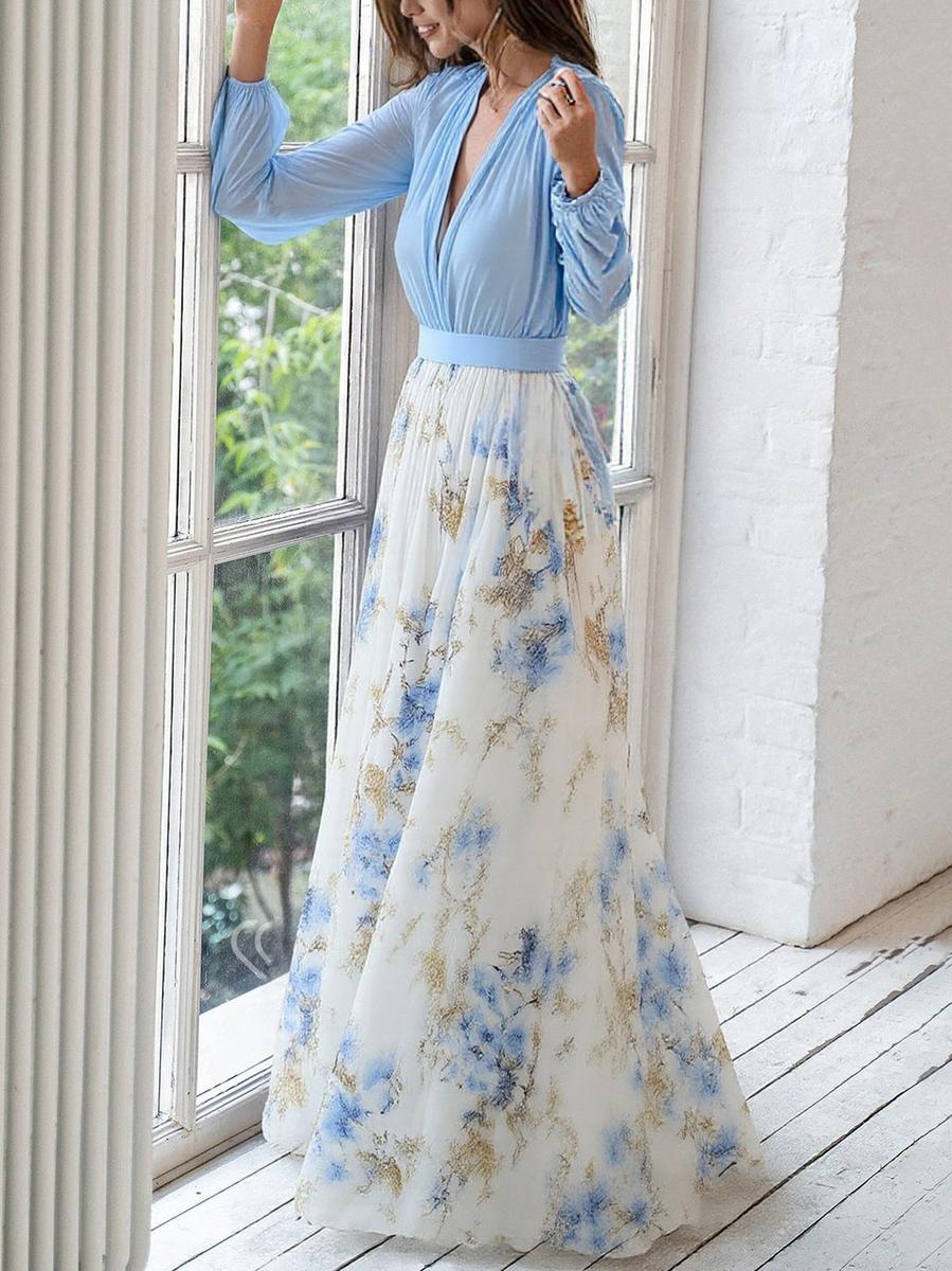 Vive™ | Robe Maxi à Imprimé Floral Éblouissant