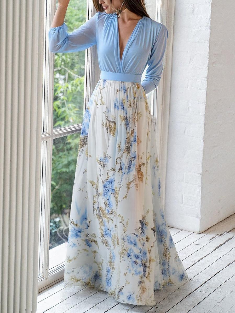 Vive™ | Robe Maxi à Imprimé Floral Éblouissant