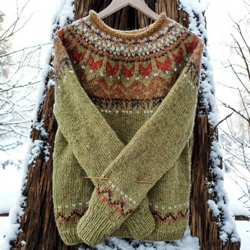 Clara - Pull en Tricot Vintage