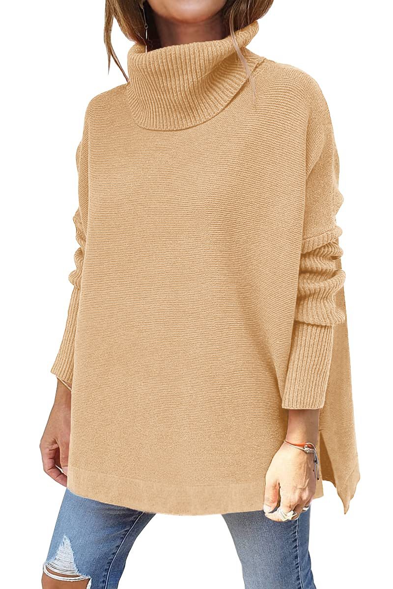 GISÈLE - PULL À COL ROLLÉ SURDIMENSIONNÉ ET CONFORTABLE