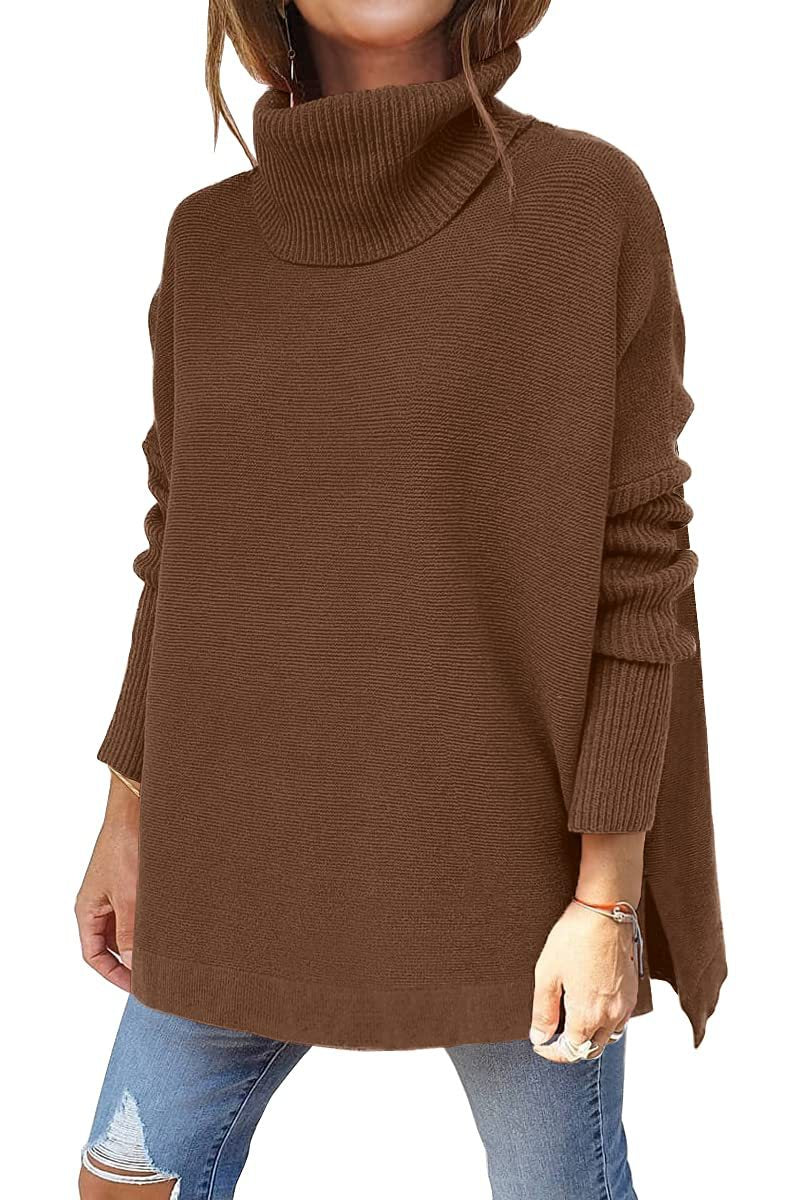 GISÈLE - PULL À COL ROLLÉ SURDIMENSIONNÉ ET CONFORTABLE