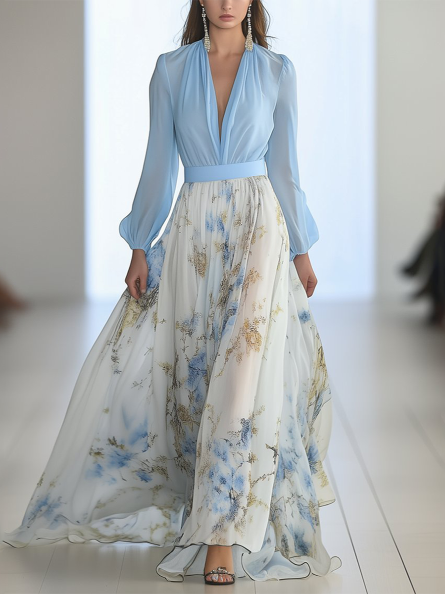 Vive™ | Robe Maxi à Imprimé Floral Éblouissant