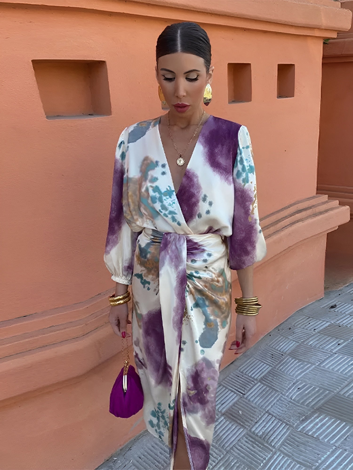 Céline™ | Robe Élégante avec Décolleté en V