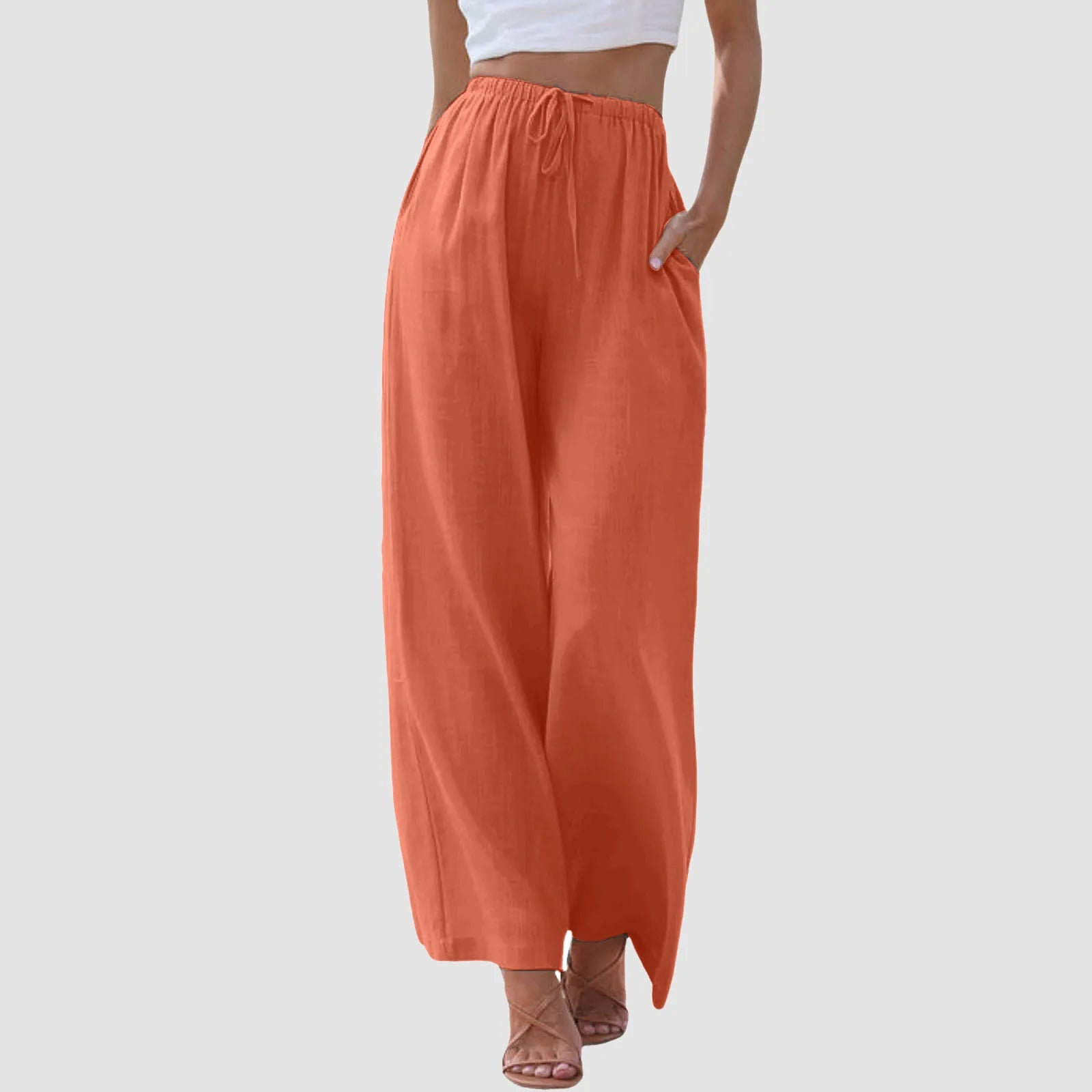 Vive Couture | Pantalon taille haute à jambes larges