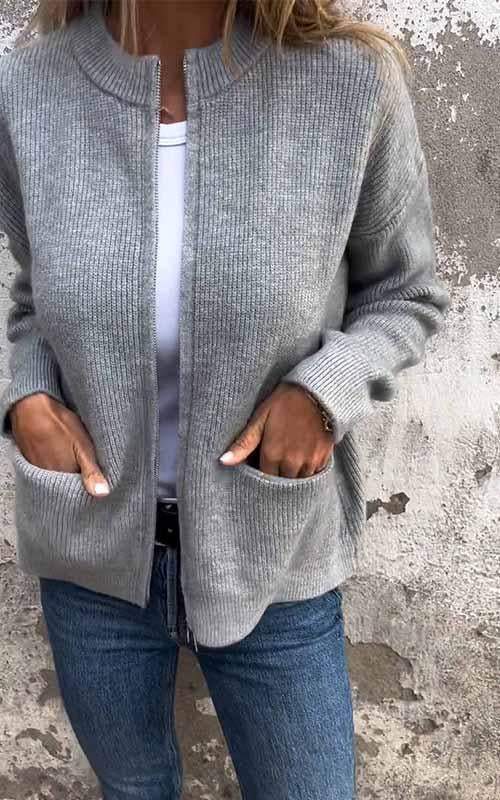 JACQUELINE - CARDIGAN ZIPPÉ