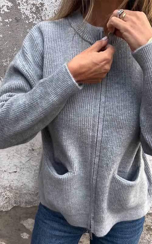 JACQUELINE - CARDIGAN ZIPPÉ